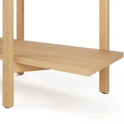 Zander 75" Shelving Unit - White Oak