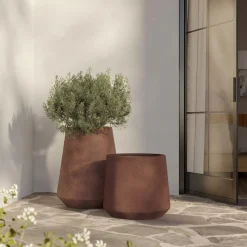 Zayd Tall Indoor/Outdoor Planter - Molten