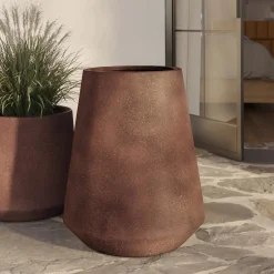 Zayd Tall Indoor/Outdoor Planter - Molten