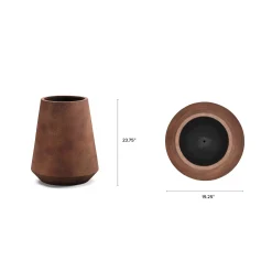 Zayd Tall Indoor/Outdoor Planter - Molten