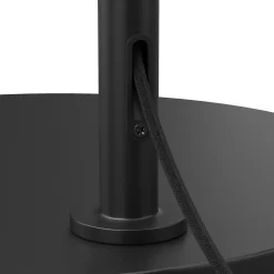 Zebu Large Linen Floor Lamp - Black