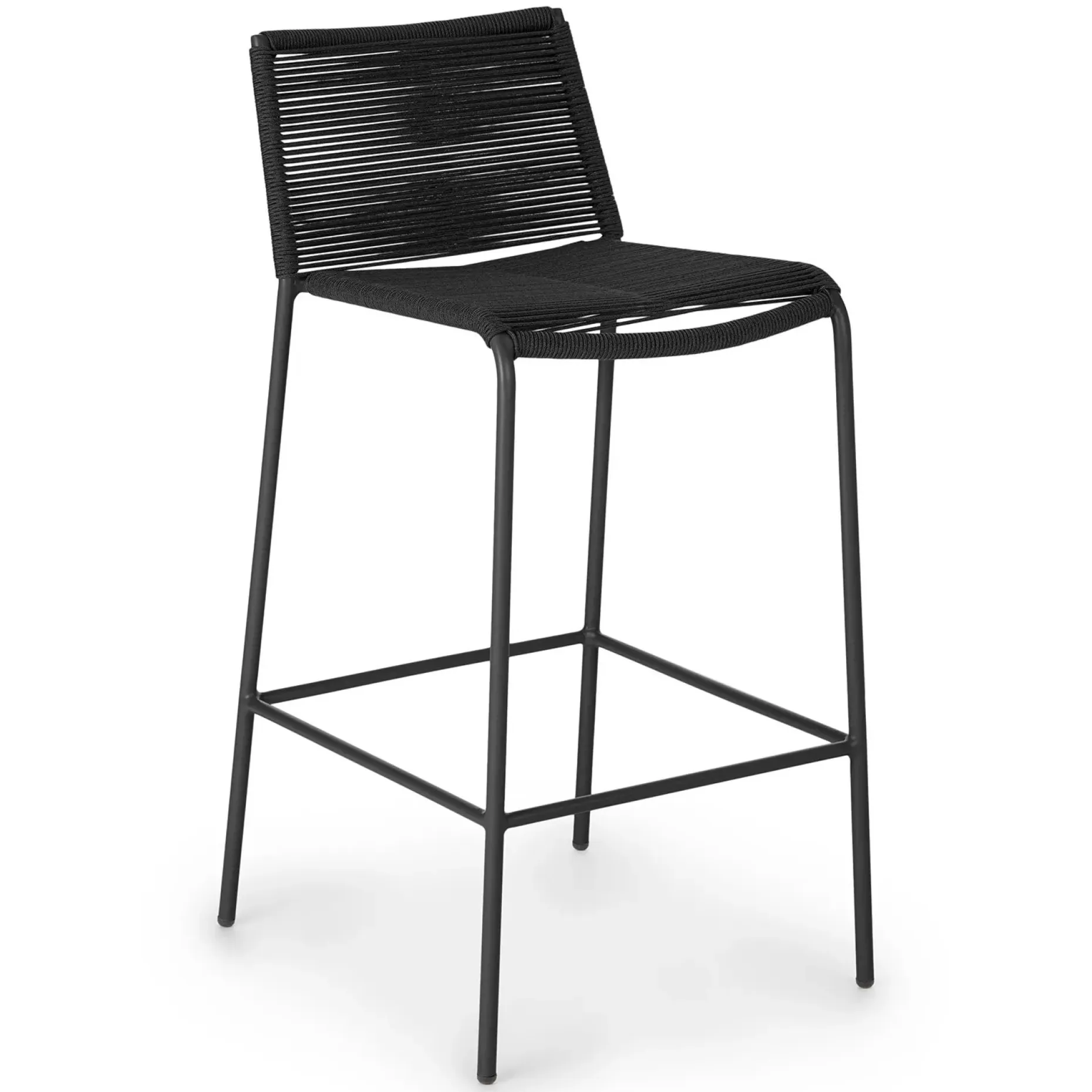 Zina Outdoor Bar Stool - Ember Black