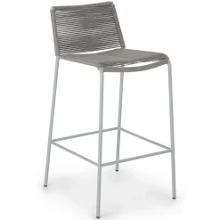 Zina Outdoor Bar Stool - Heathered Gray