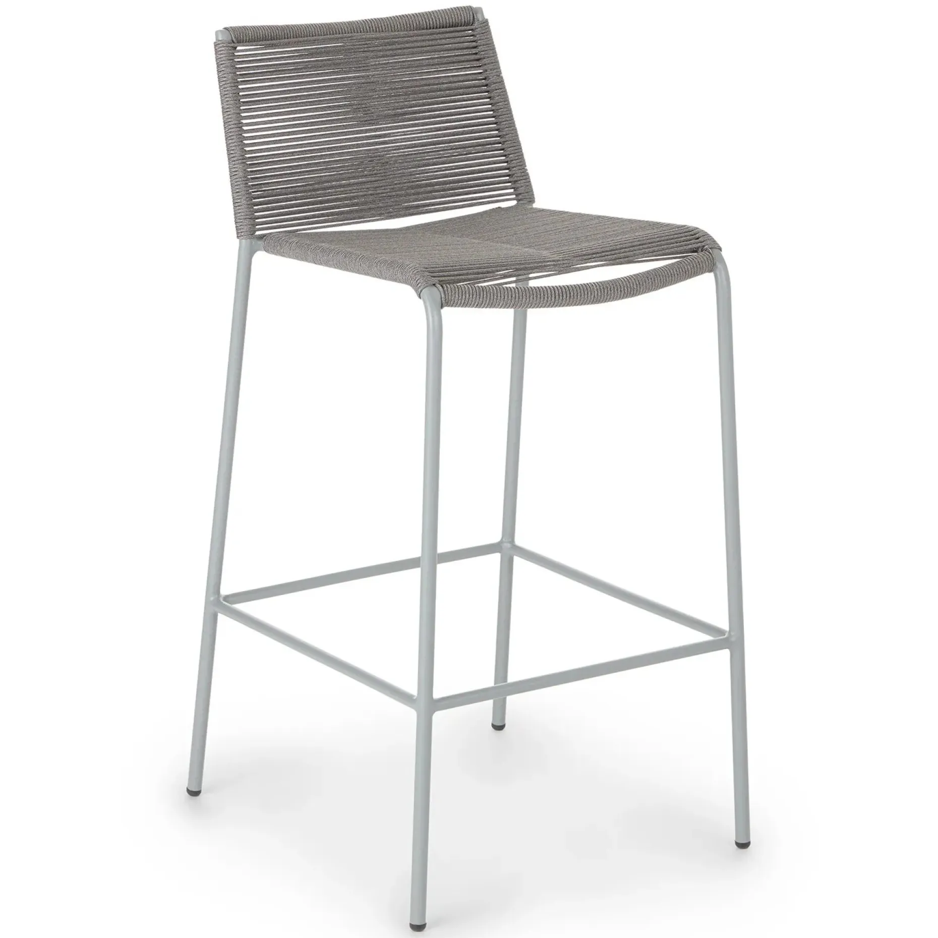 Zina Outdoor Bar Stool - Heathered Gray