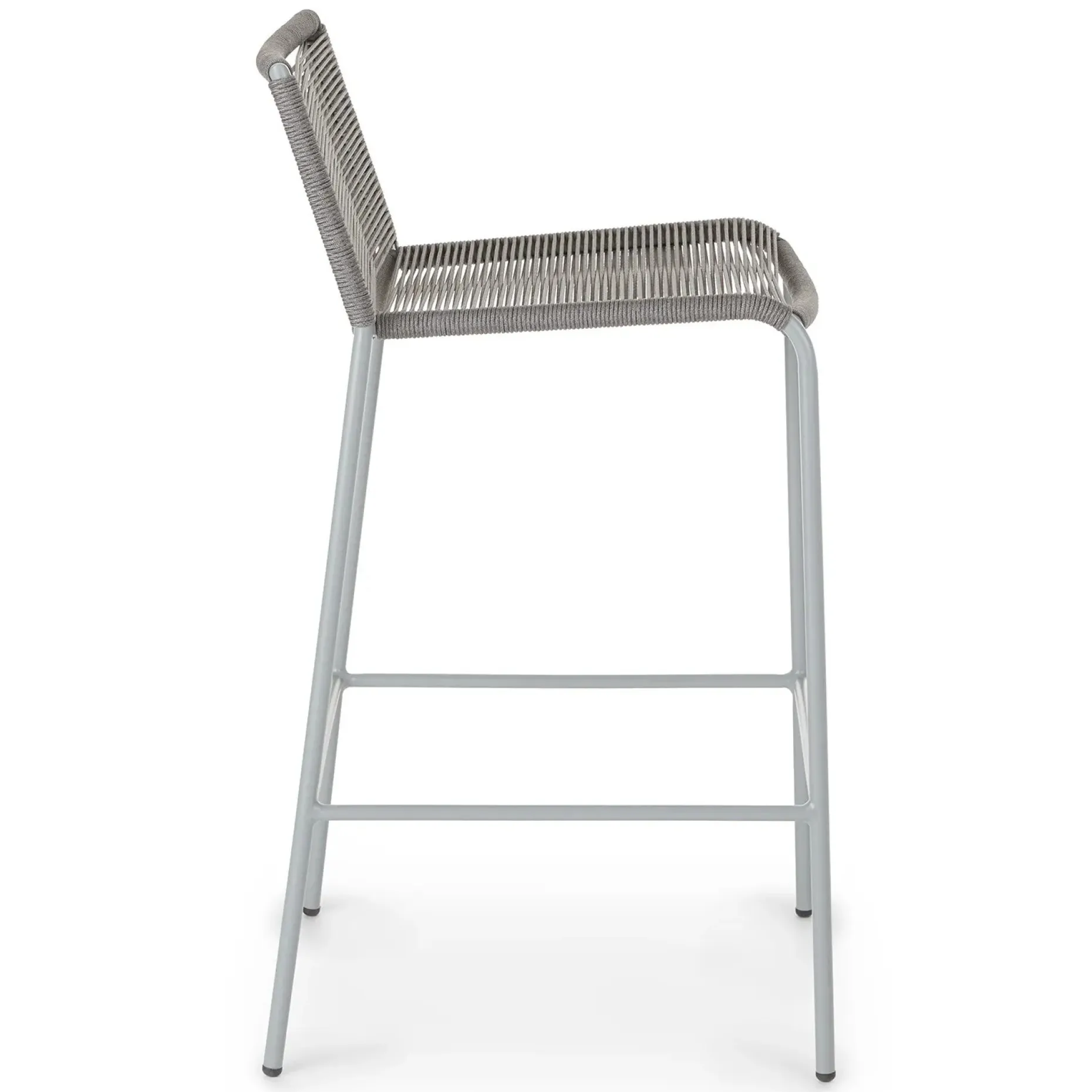 Zina Outdoor Bar Stool - Heathered Gray
