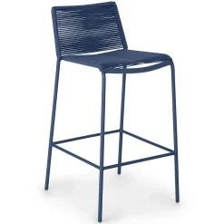 Zina Outdoor Bar Stool - Indigo Blue
