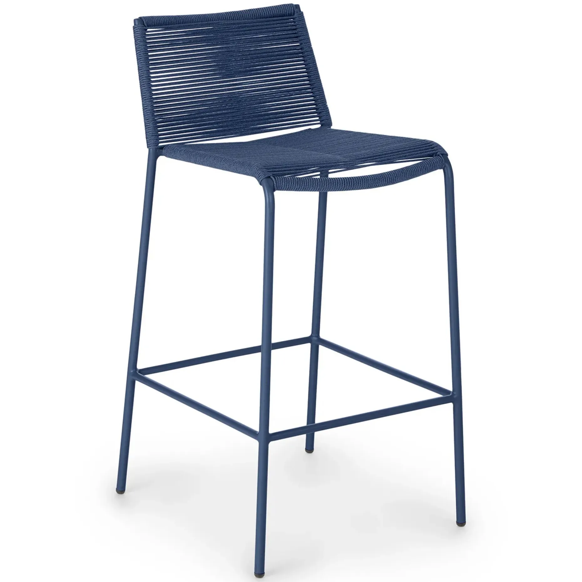 Zina Outdoor Bar Stool - Indigo Blue