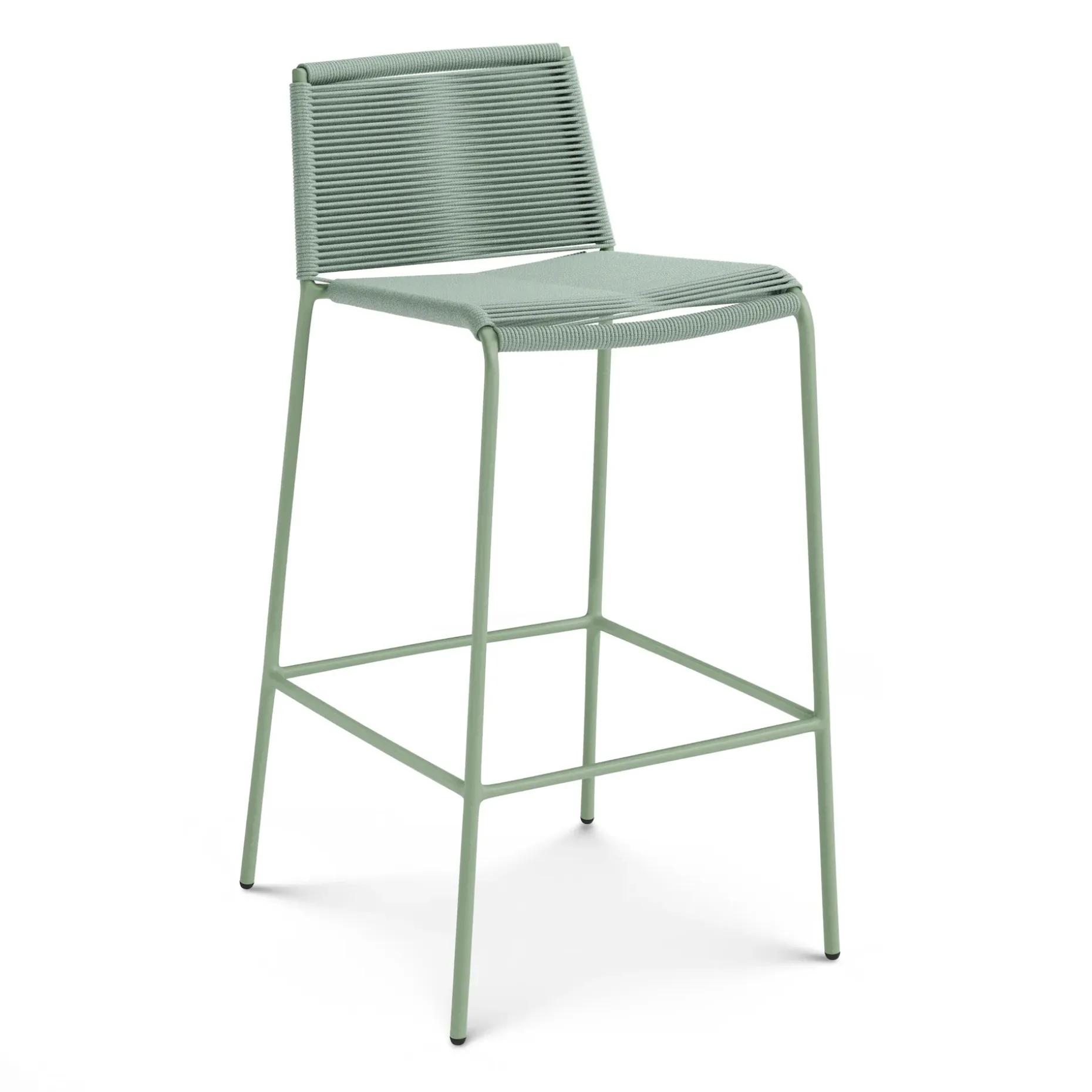 Zina Outdoor Bar Stool - Khaki Green