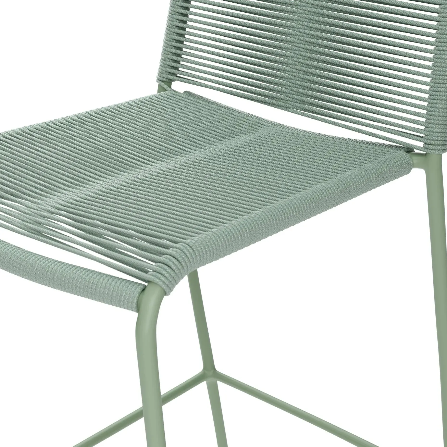 Zina Outdoor Bar Stool - Khaki Green