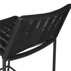 Zina Outdoor Counter Stool - Ember Black