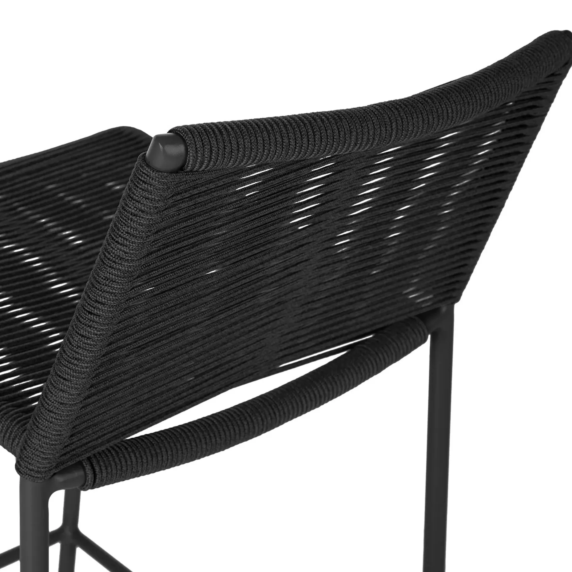 Zina Outdoor Counter Stool - Ember Black