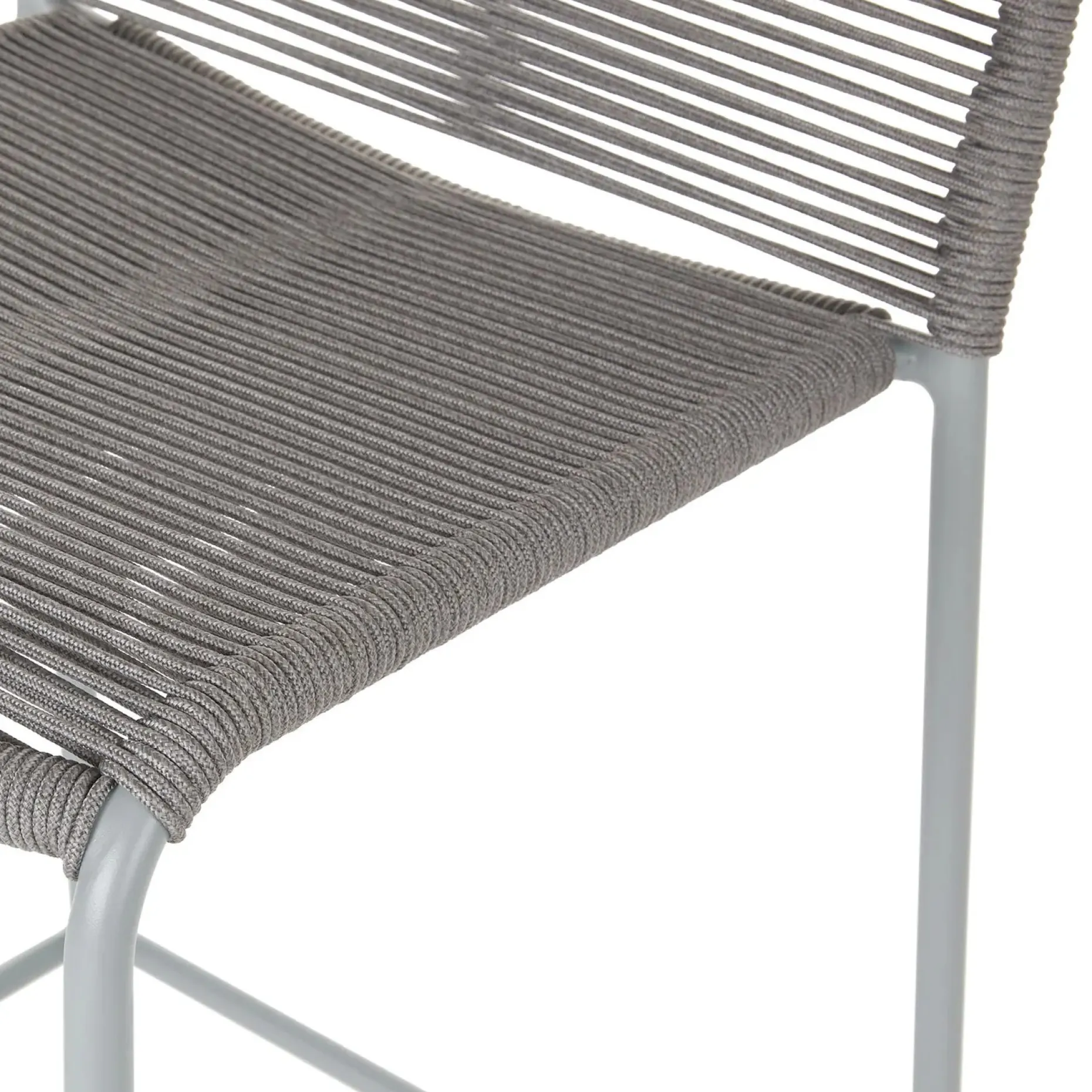 Zina Outdoor Counter Stool - Heathered Gray
