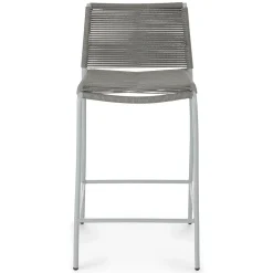 Zina Outdoor Counter Stool - Heathered Gray