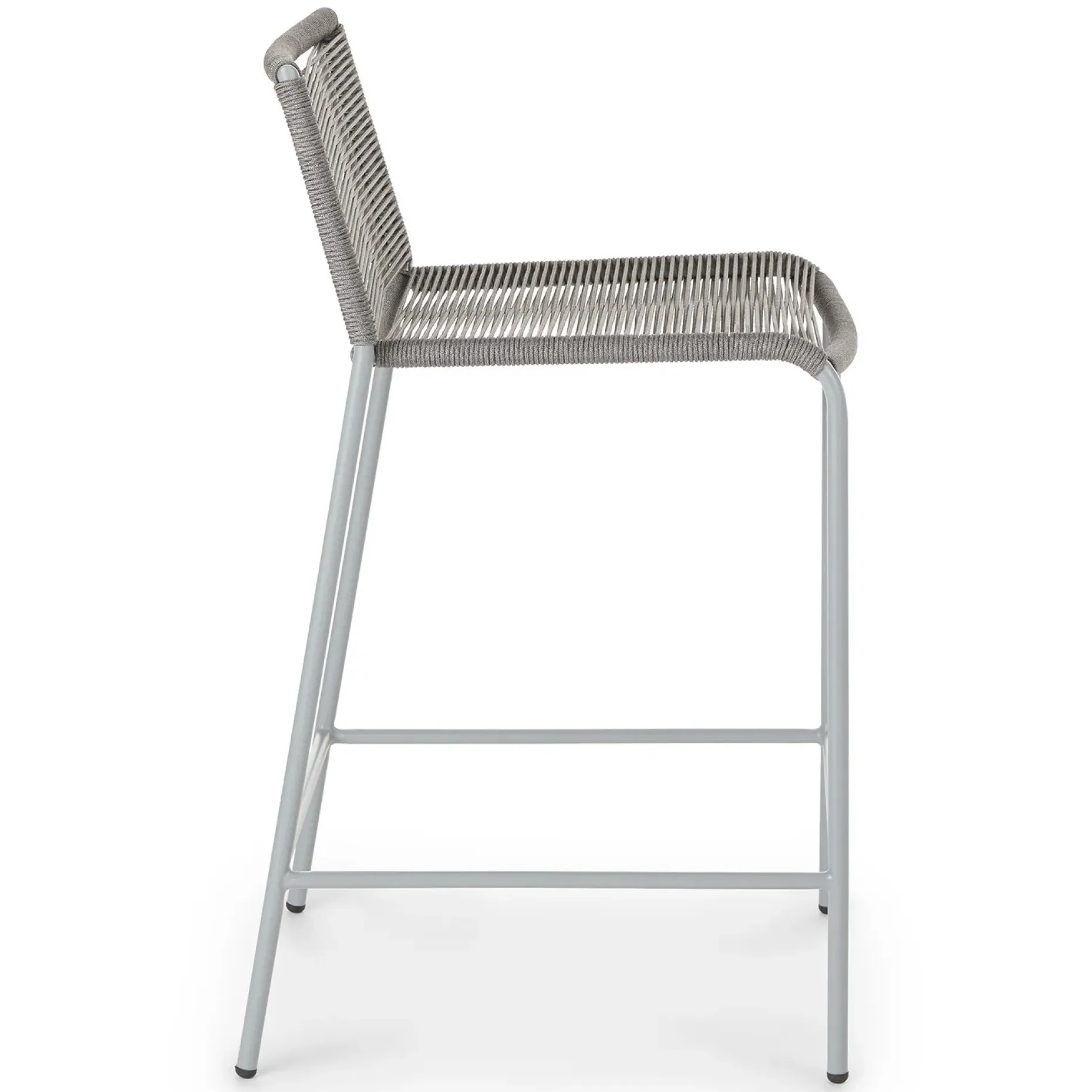 Zina Outdoor Counter Stool - Heathered Gray