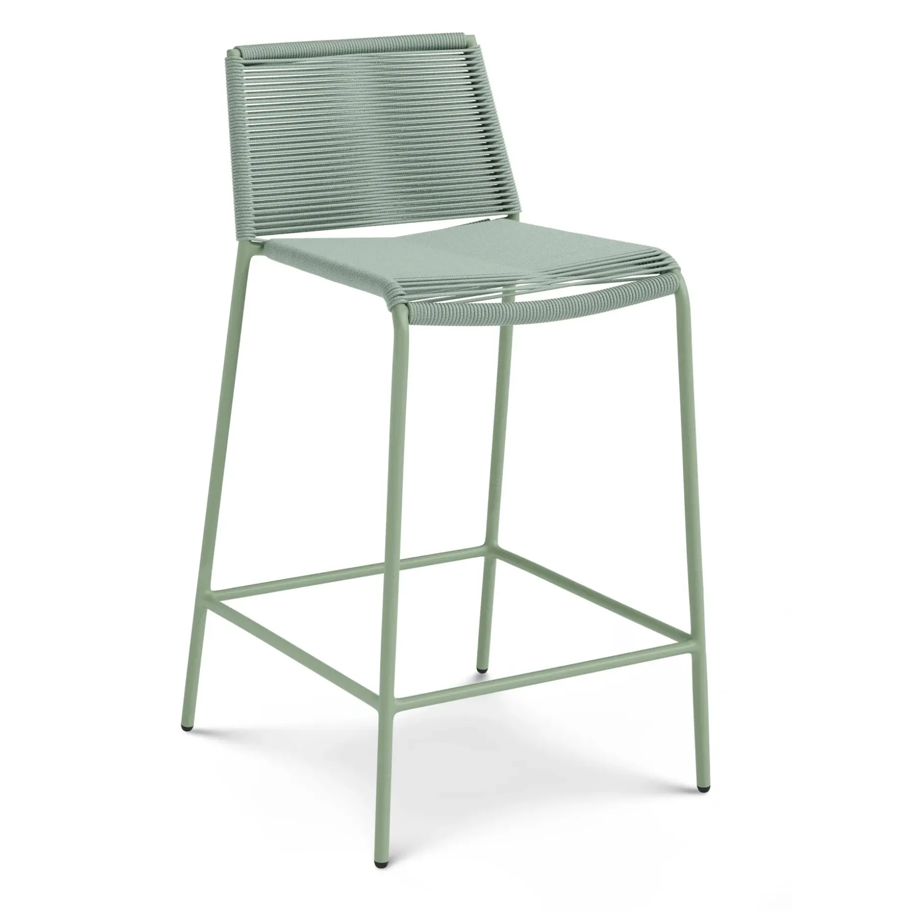 Zina Outdoor Counter Stool - Khaki Green