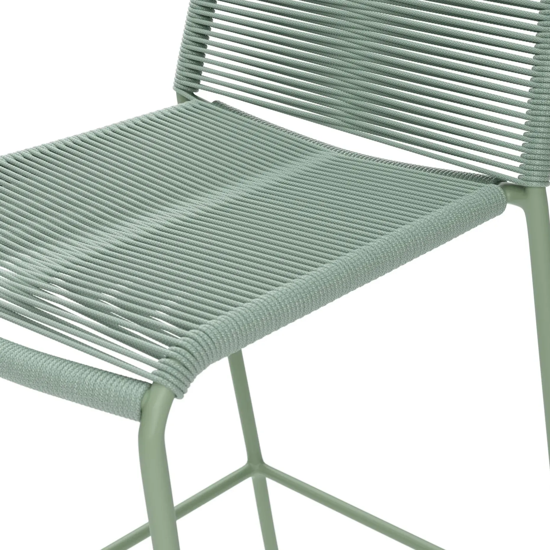 Zina Outdoor Counter Stool - Khaki Green