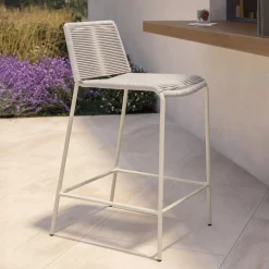 Zina Outdoor Counter Stool - Taupe