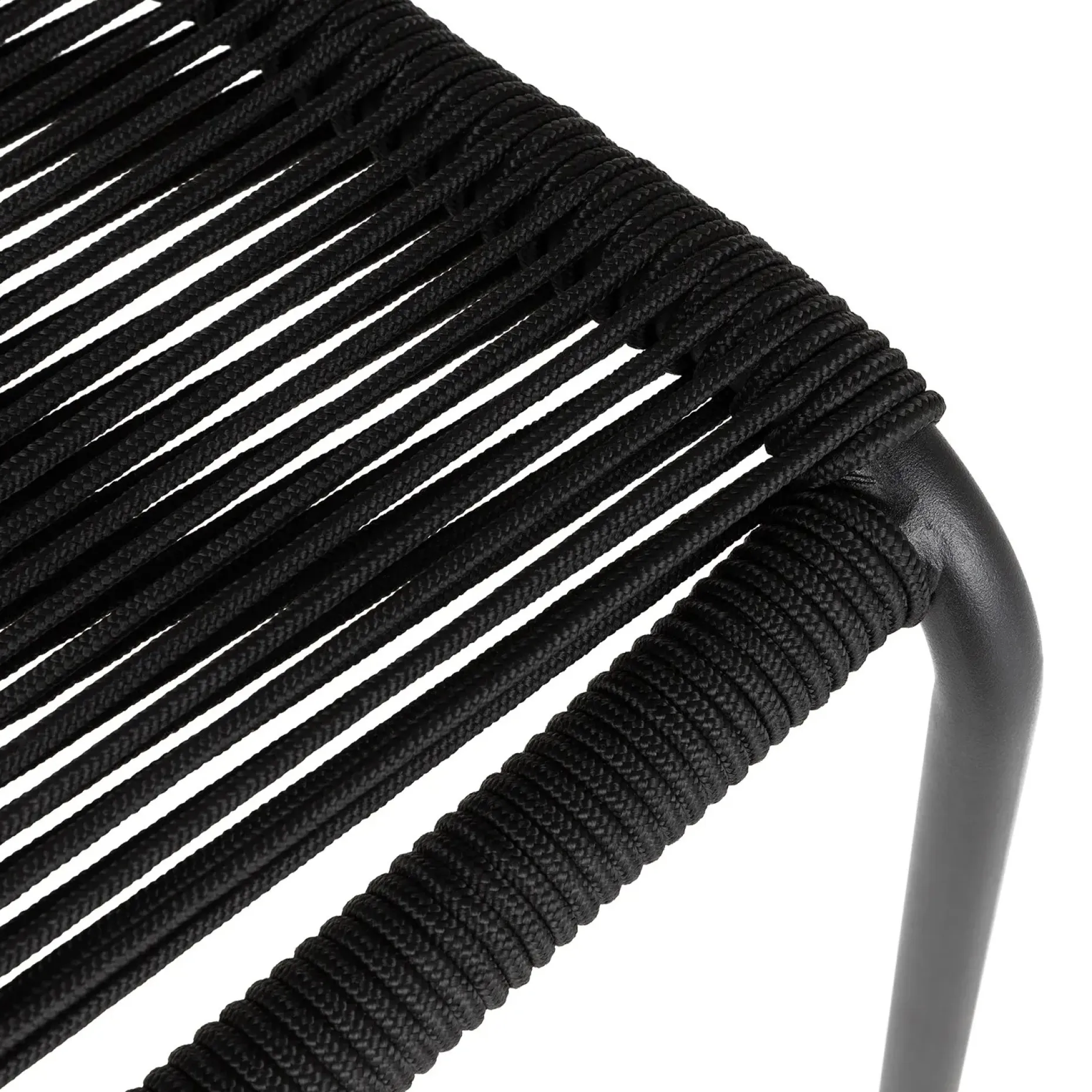 Zina Outdoor Stackable Dining Chair - Ember Black