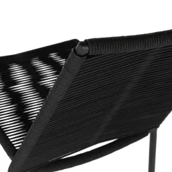 Zina Outdoor Stackable Dining Chair - Ember Black