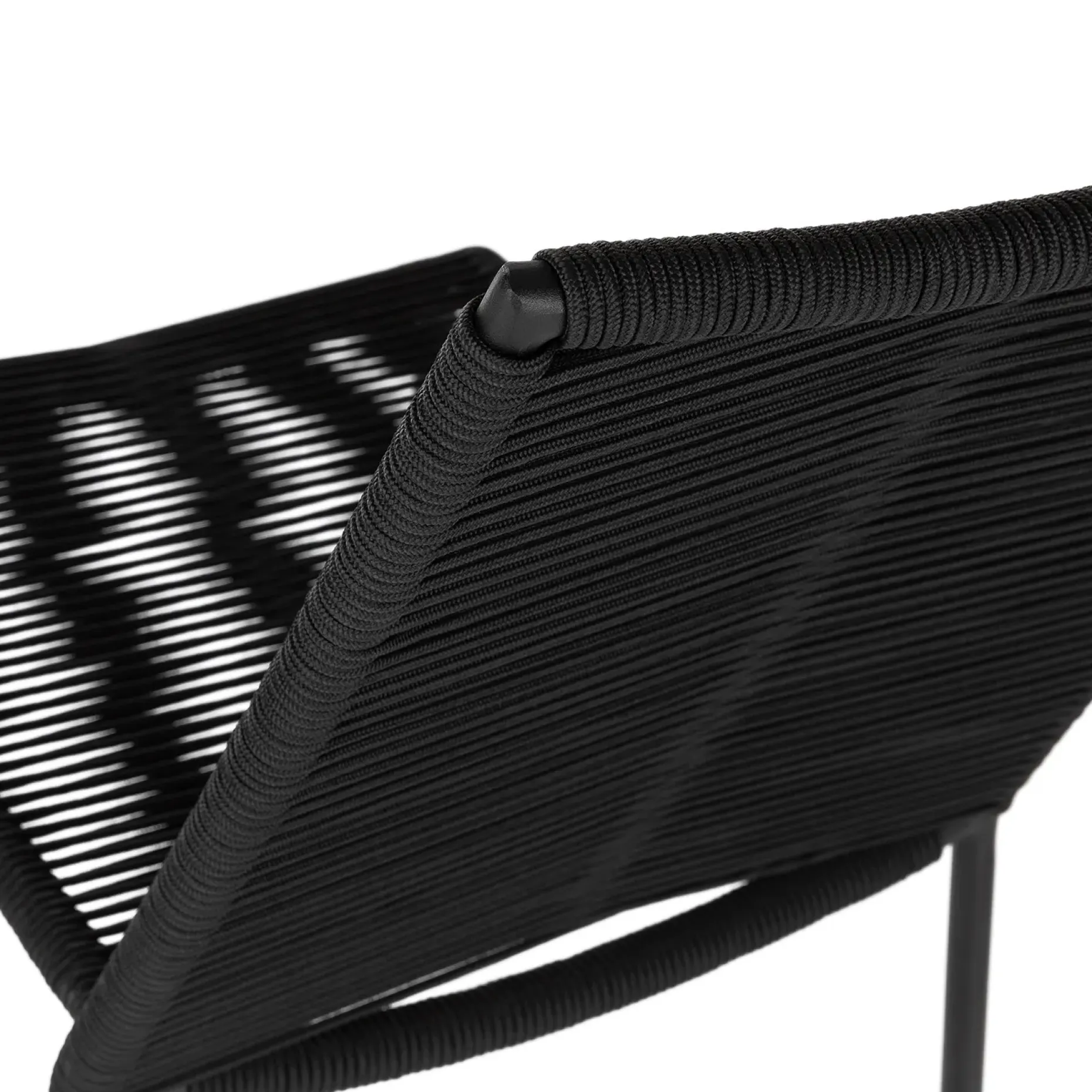 Zina Outdoor Stackable Dining Chair - Ember Black