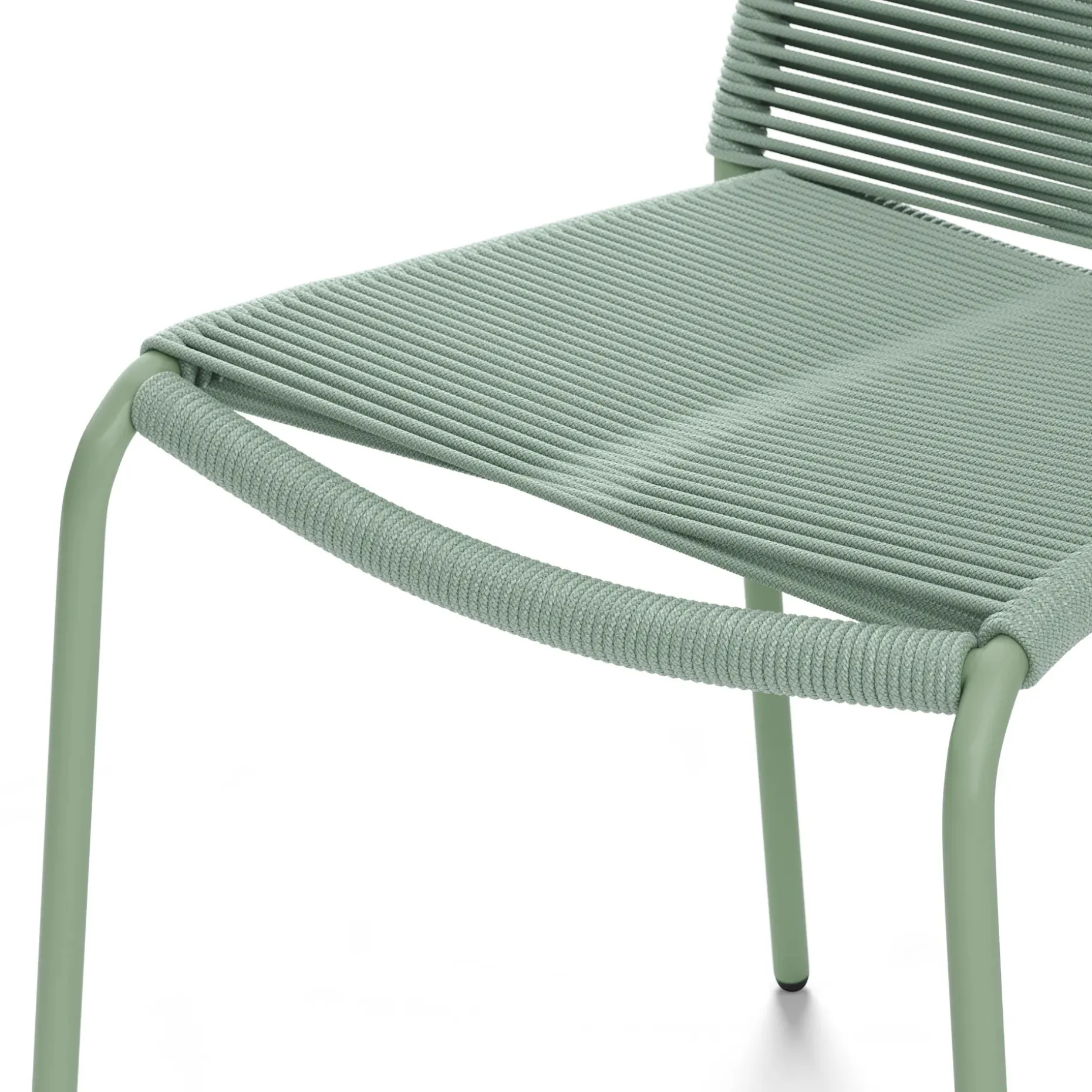 Zina Outdoor Stackable Dining Chair - Khaki Green