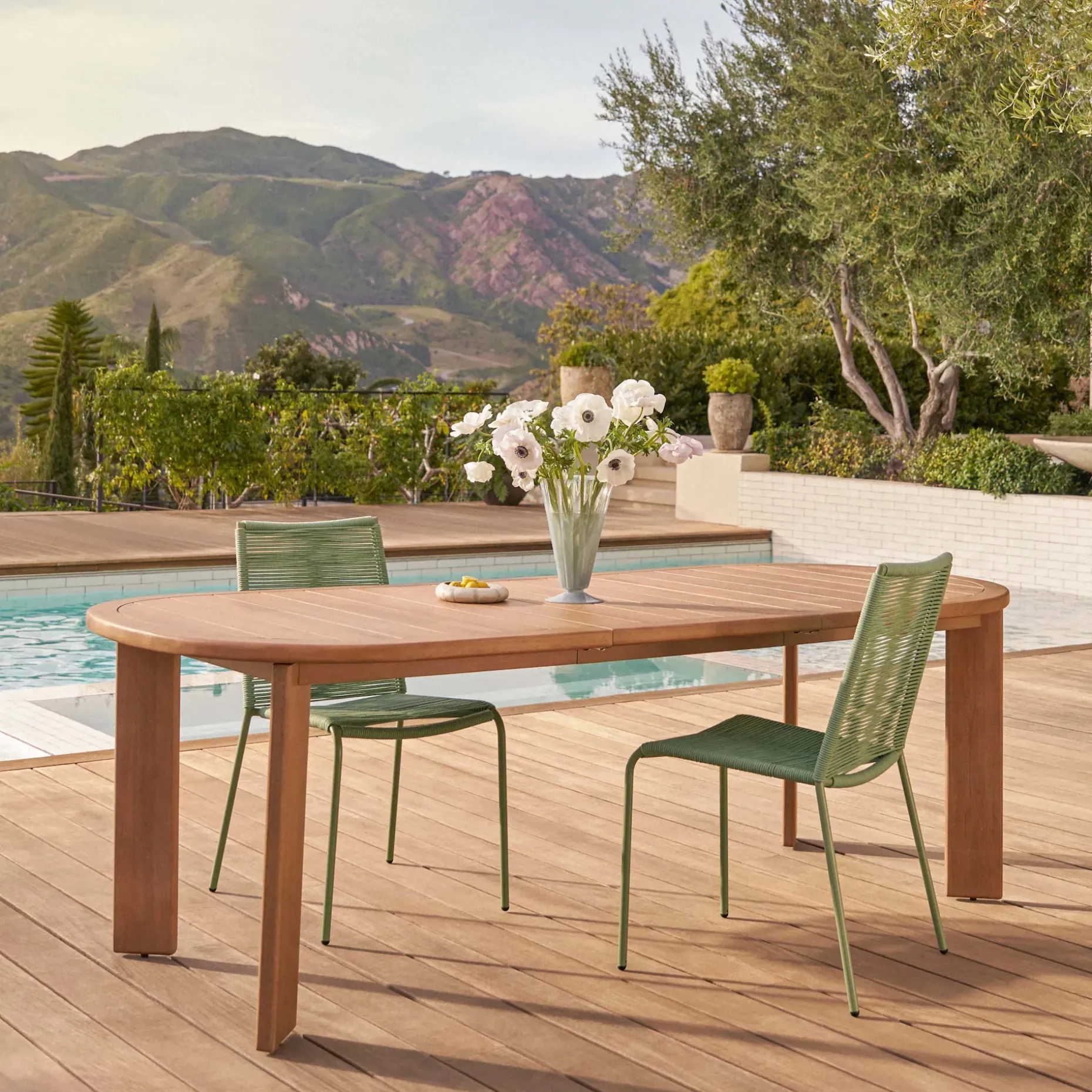 Zina Outdoor Stackable Dining Chair - Khaki Green
