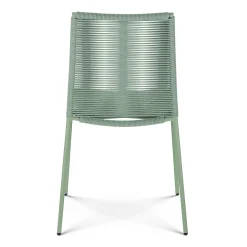 Zina Outdoor Stackable Dining Chair - Khaki Green