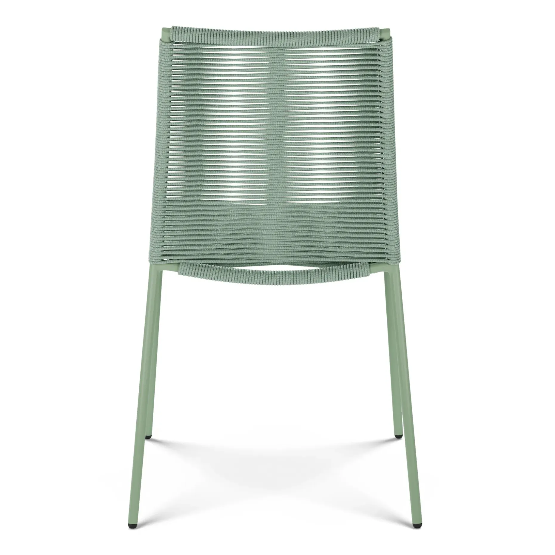 Zina Outdoor Stackable Dining Chair - Khaki Green