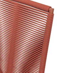 Zina Outdoor Stackable Dining Chair - Ochre Brown