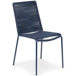 Zina Outdoor Stackable Dining Chair - Indigo Blue