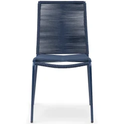 Zina Outdoor Stackable Dining Chair - Indigo Blue