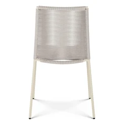 Zina Outdoor Stackable Dining Chair - Taupe