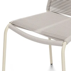 Zina Outdoor Stackable Dining Chair - Taupe