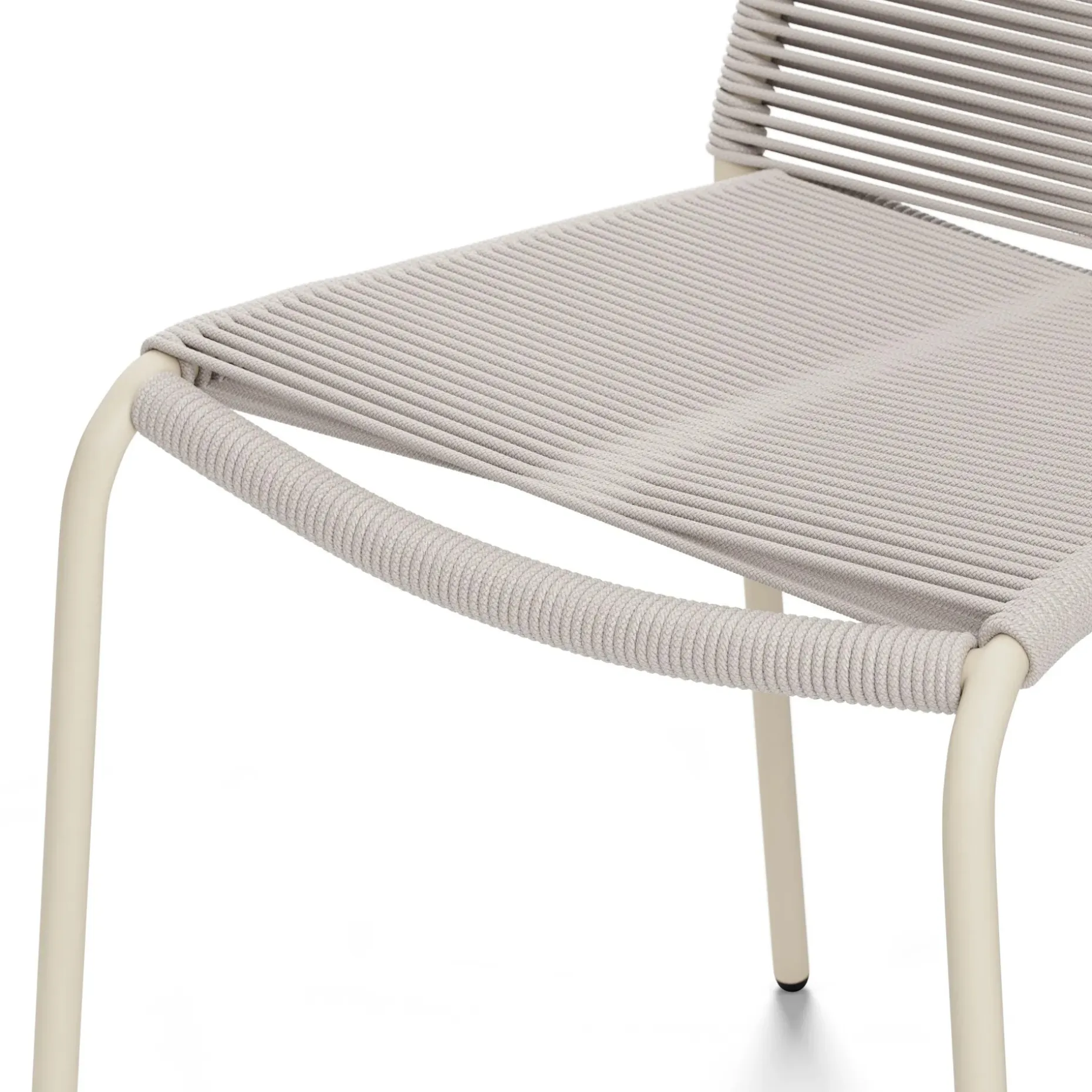 Zina Outdoor Stackable Dining Chair - Taupe