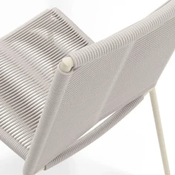 Zina Outdoor Stackable Dining Chair - Taupe