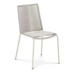 Zina Outdoor Stackable Dining Chair - Taupe
