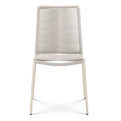 Zina Outdoor Stackable Dining Chair - Taupe