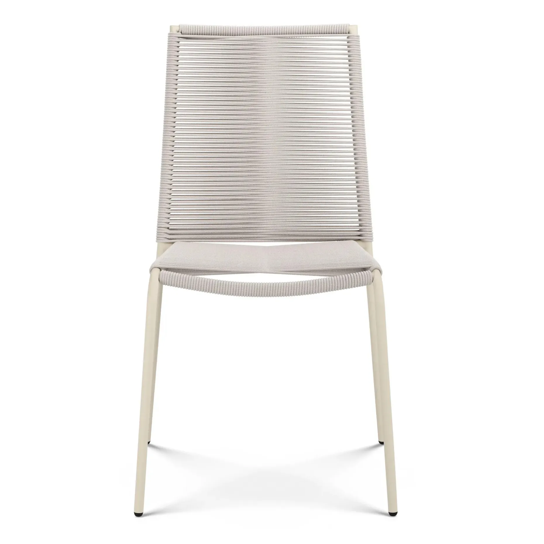 Zina Outdoor Stackable Dining Chair - Taupe