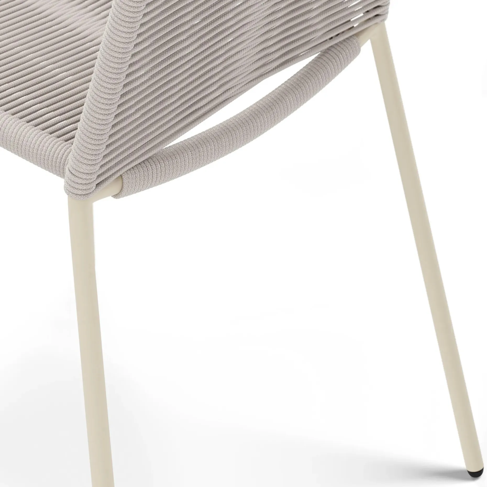 Zina Outdoor Stackable Dining Chair - Taupe