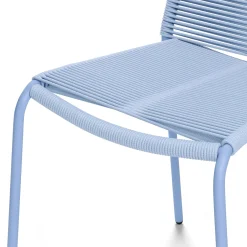 Zina Outdoor Stackable Dining Chair - Summer Blue