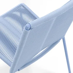 Zina Outdoor Stackable Dining Chair - Summer Blue