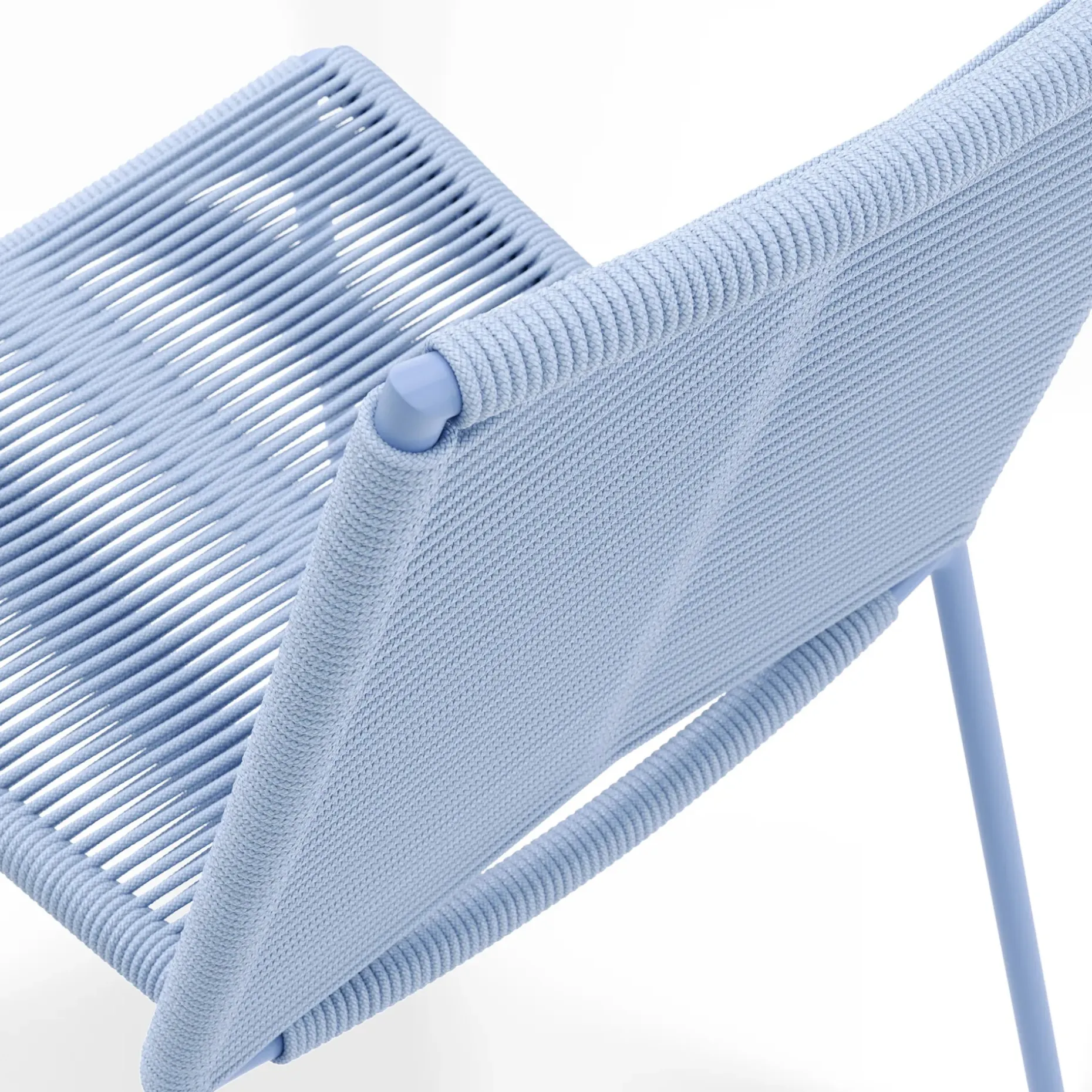 Zina Outdoor Stackable Dining Chair - Summer Blue