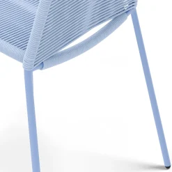 Zina Outdoor Stackable Dining Chair - Summer Blue