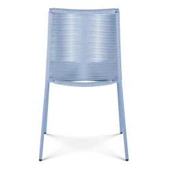 Zina Outdoor Stackable Dining Chair - Summer Blue