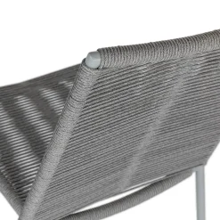 Zina Outdoor Stackable Dining Chair - Heathered Gray