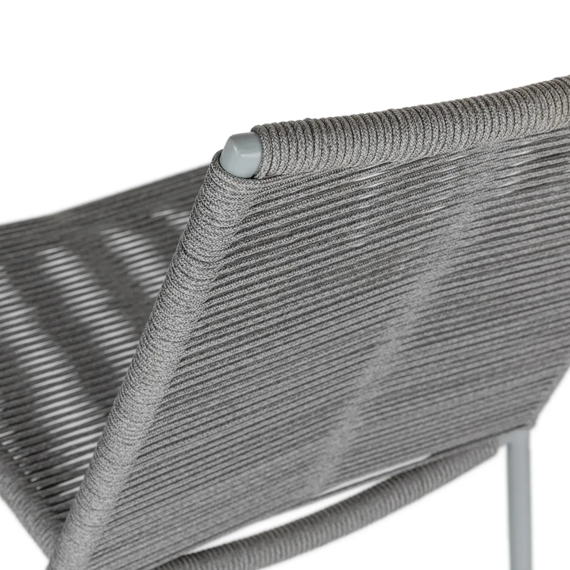 Zina Outdoor Stackable Dining Chair - Heathered Gray