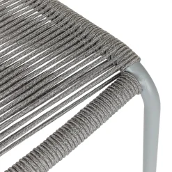 Zina Outdoor Stackable Dining Chair - Heathered Gray