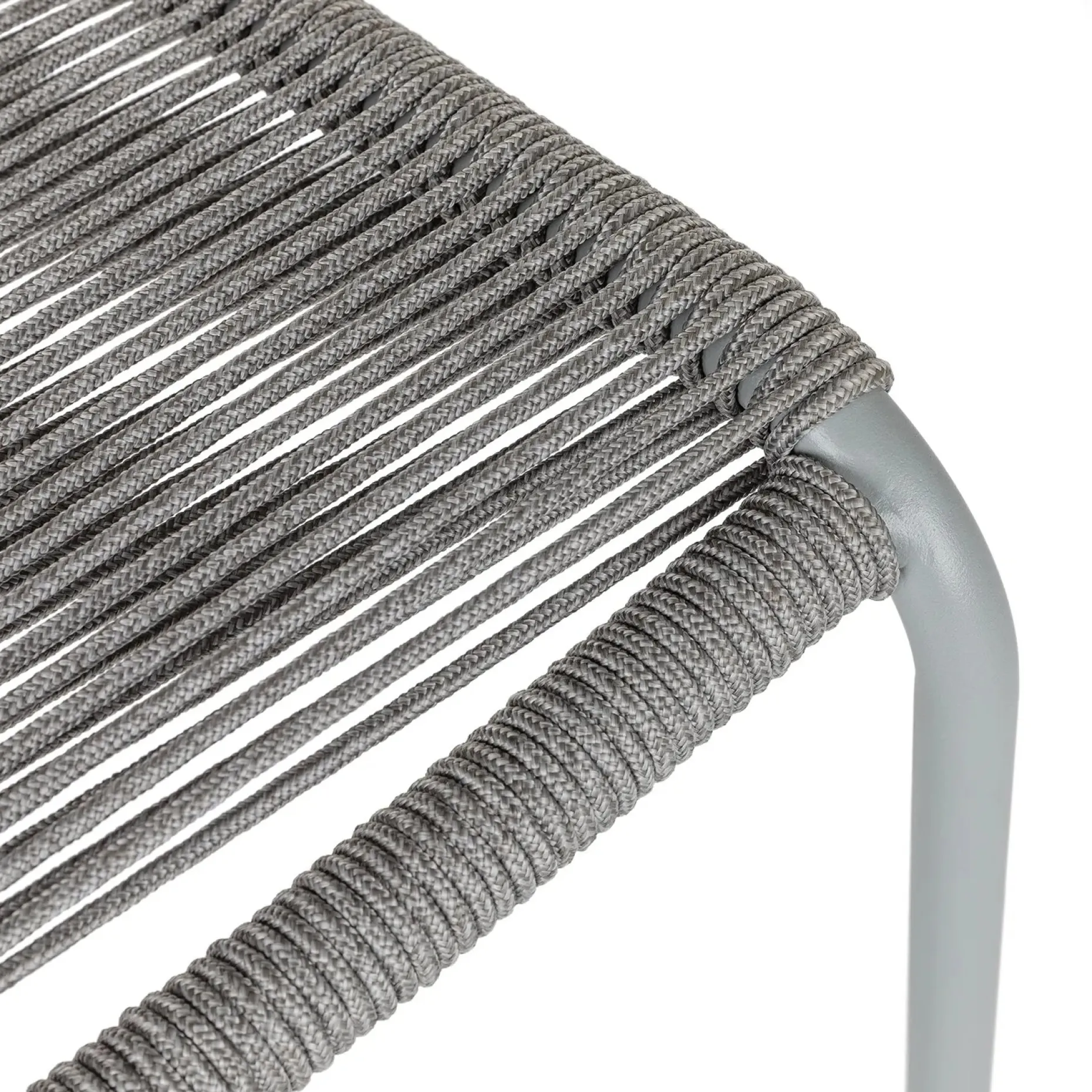 Zina Outdoor Stackable Dining Chair - Heathered Gray