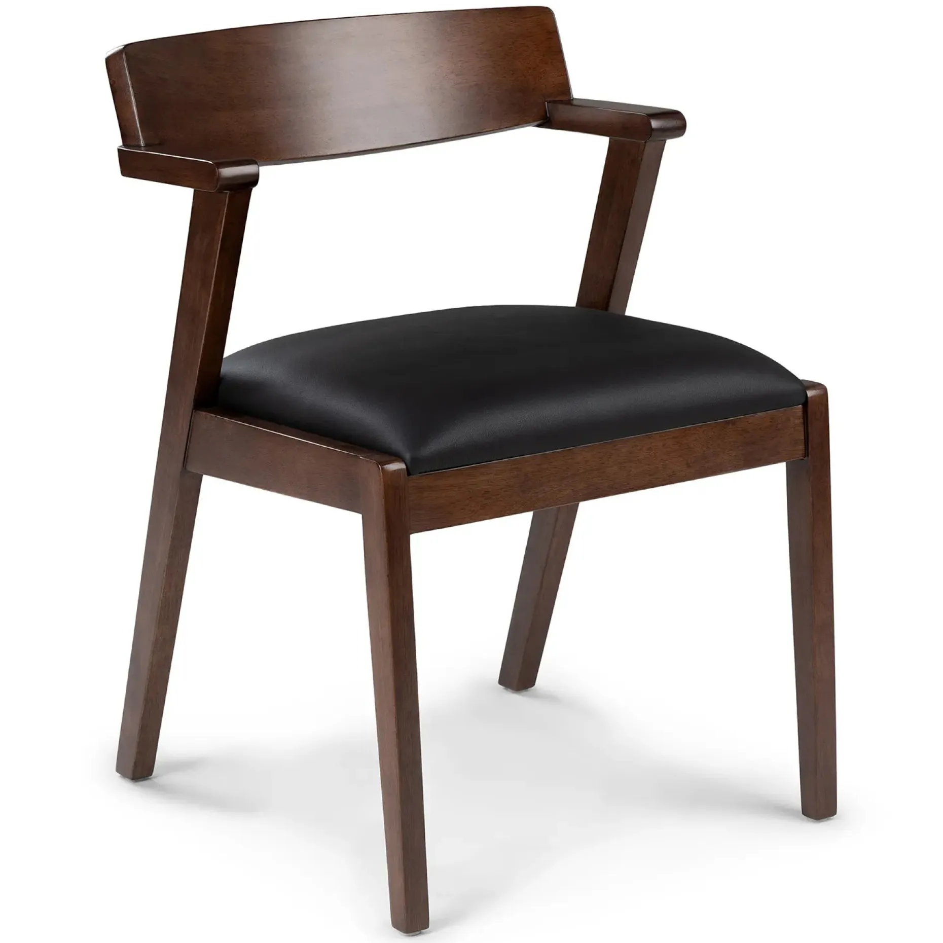 Zola Leather Dining Chair - Black