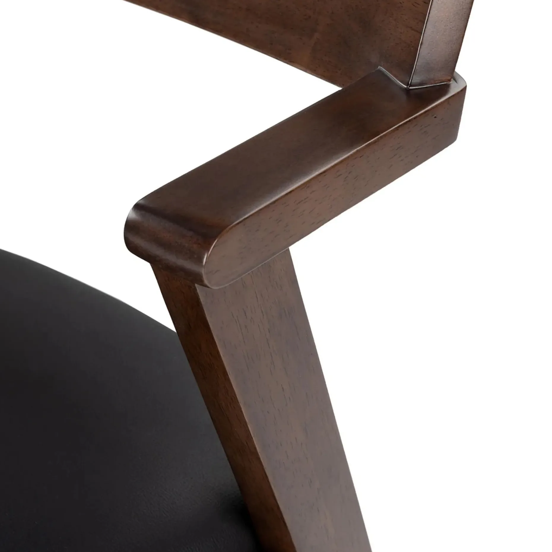 Zola Leather Dining Chair - Black